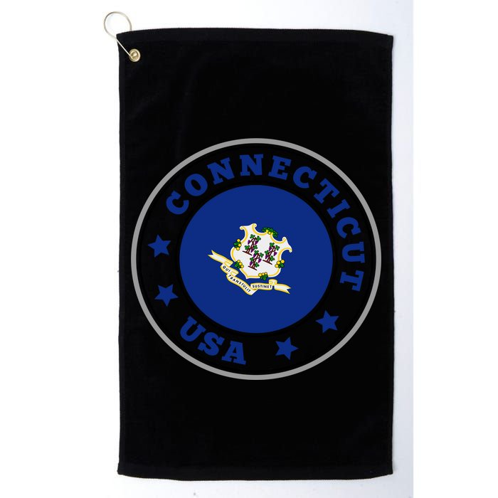 Connecticut State Flag Circle Golf Towel