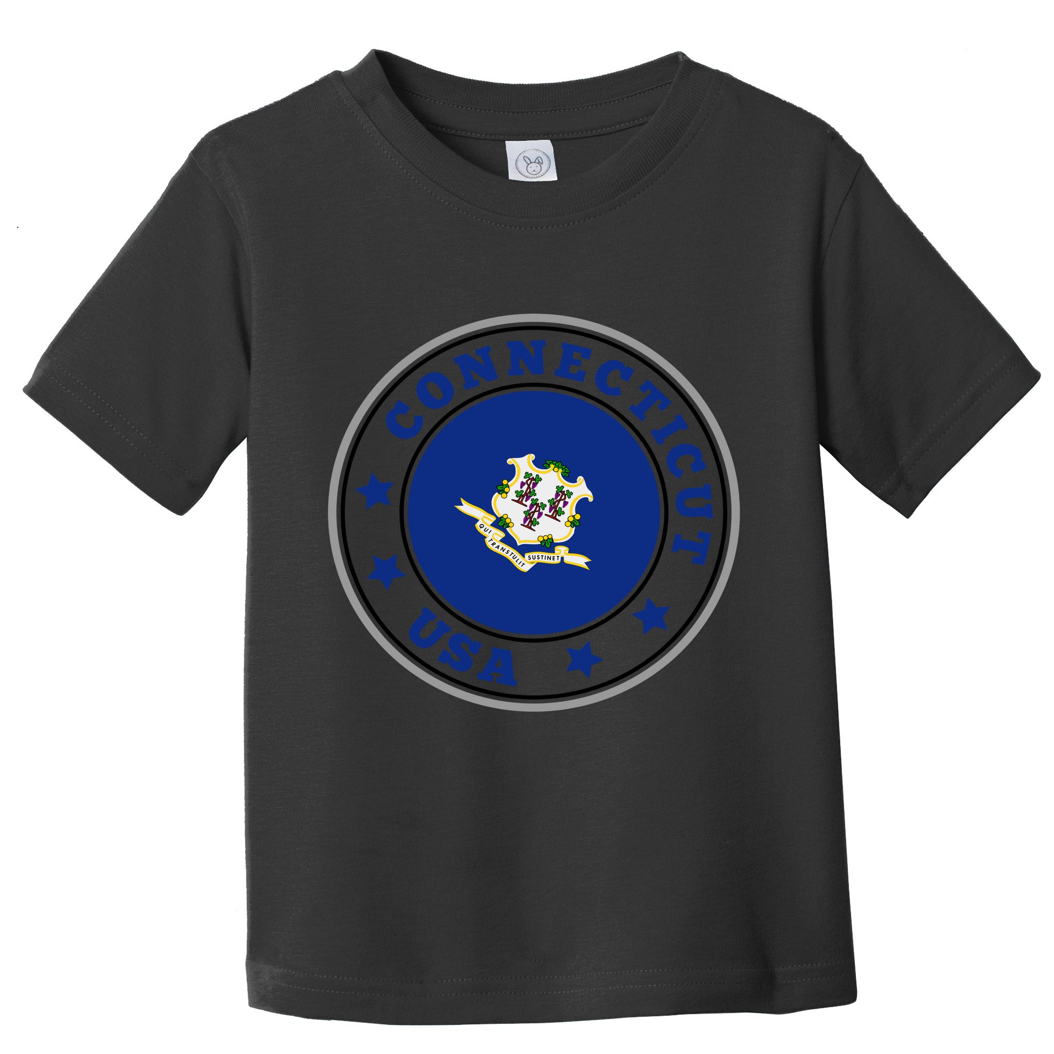 Connecticut State Flag Circle Toddler T-Shirt