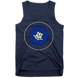 Connecticut State Flag Circle Tank Top