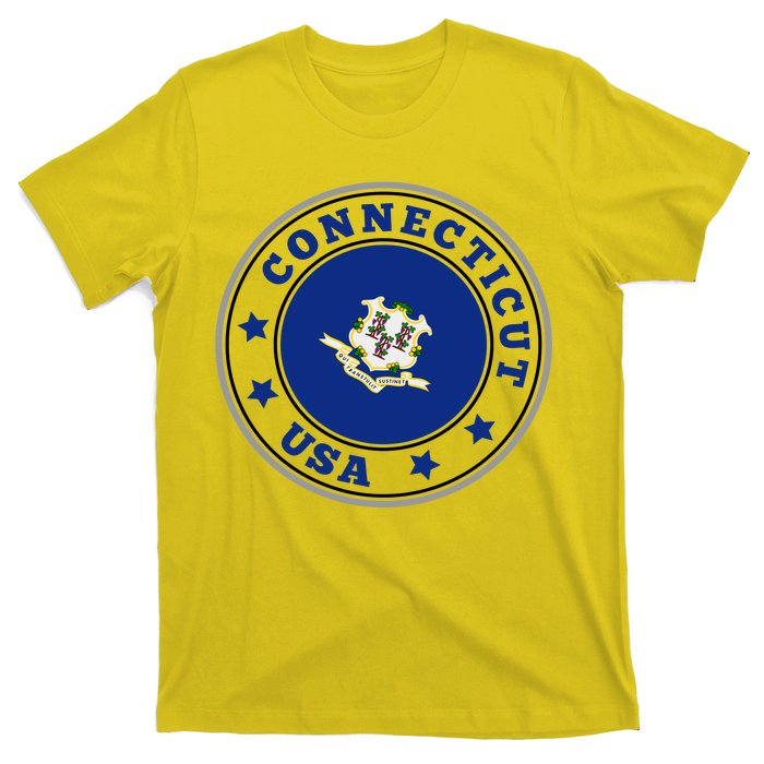 Connecticut State Flag Circle T-Shirt