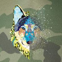 Constellation Pixel Wolf Legacy Tie Dye Trucker Hat