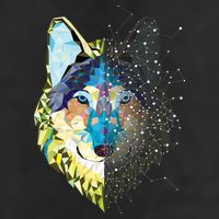 Constellation Pixel Wolf Adult Drive Performance Visor