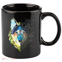 Constellation Pixel Wolf 11oz C Handle Ceramic Mug