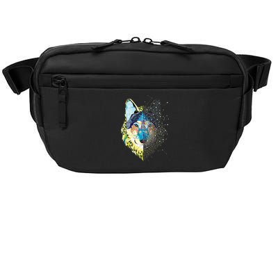 Constellation Pixel Wolf Crossbody Pack