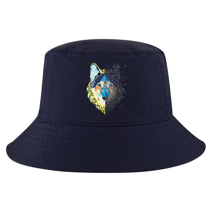 Constellation Pixel Wolf Cool Comfort Performance Bucket Hat