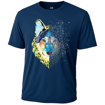 Constellation Pixel Wolf Performance Shirt