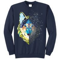 Constellation Pixel Wolf Sweatshirt