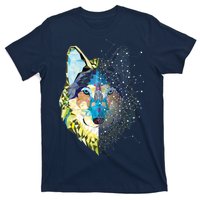 Constellation Pixel Wolf T-Shirt