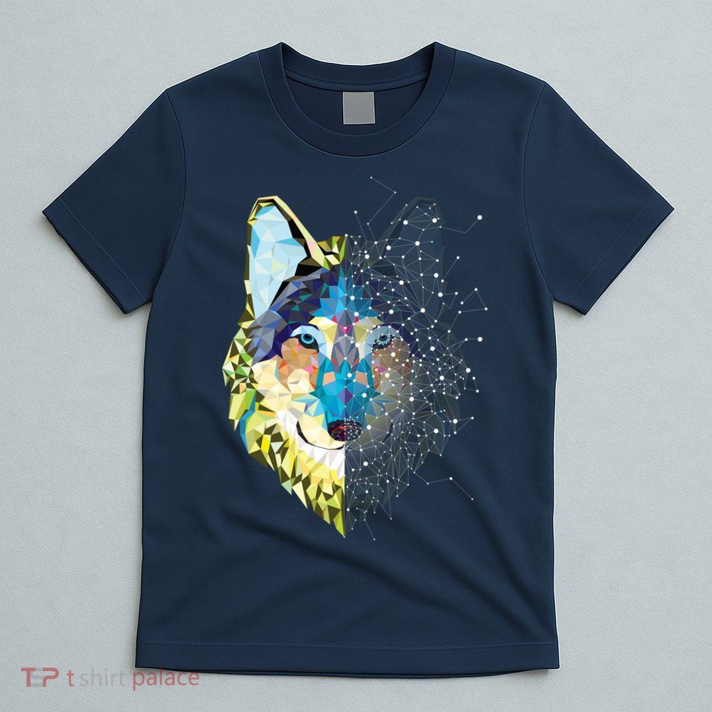 Constellation Pixel Wolf T-Shirt