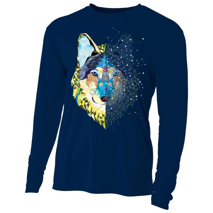 Constellation Pixel Wolf Cooling Performance Long Sleeve Crew