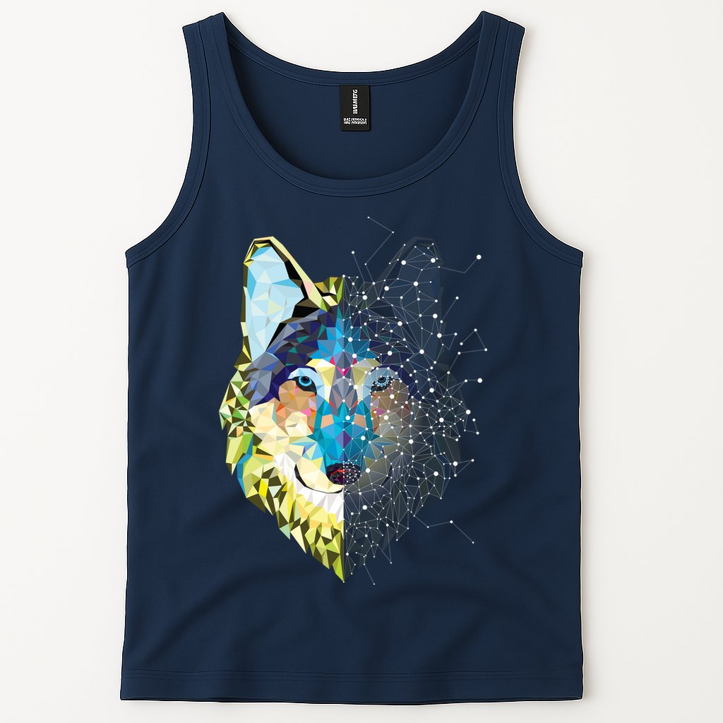 Constellation Pixel Wolf Tank Top
