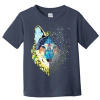 Constellation Pixel Wolf Toddler T-Shirt