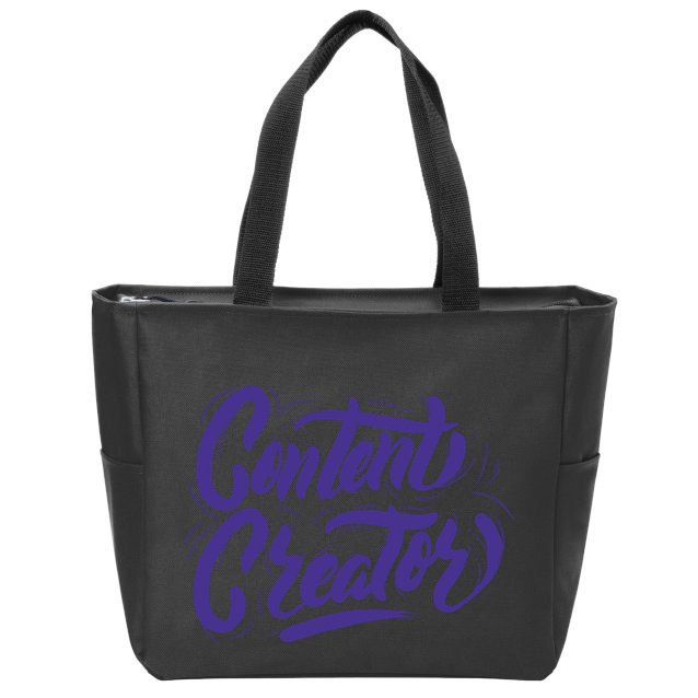 Content Creator Zip Tote Bag