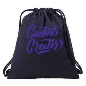 Content Creator Drawstring Bag