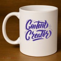 Content Creator 11oz C Handle Ceramic Mug