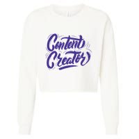 Content Creator Cropped Pullover Crew