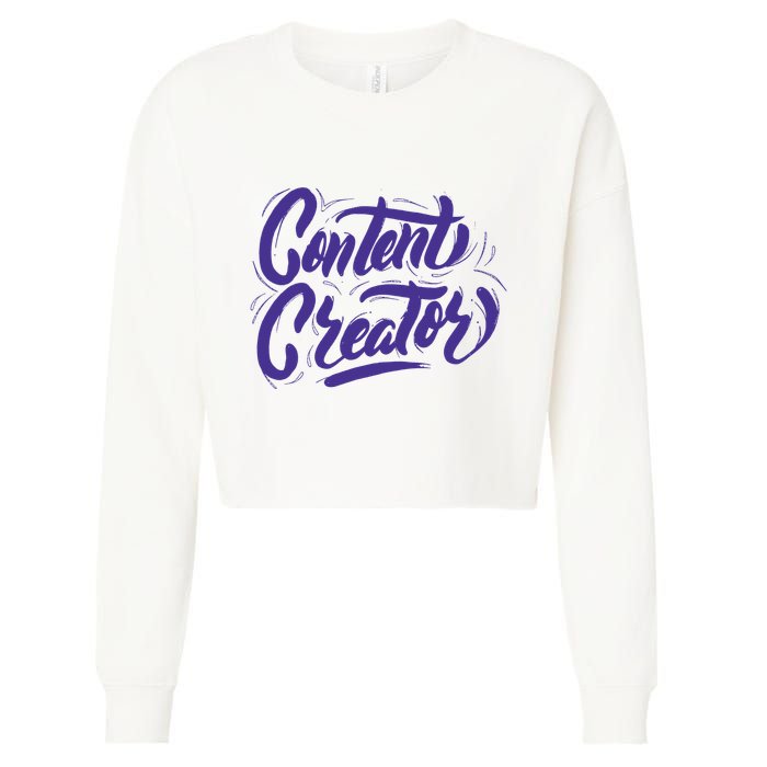 Content Creator Cropped Pullover Crew