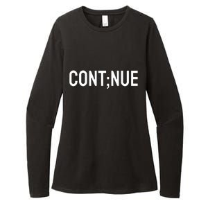 Continue Suicide Prevention Womens CVC Long Sleeve Shirt