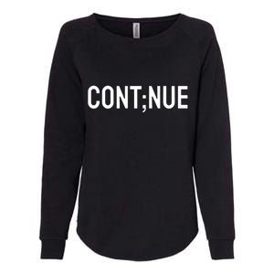 Continue Suicide Prevention Womens California Wash Sweatshirt