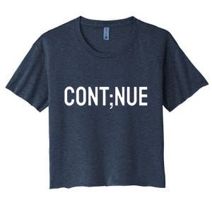 Continue Suicide Prevention Women's Crop Top Tee