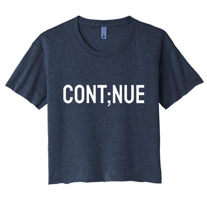 Continue Suicide Prevention Women's Crop Top Tee