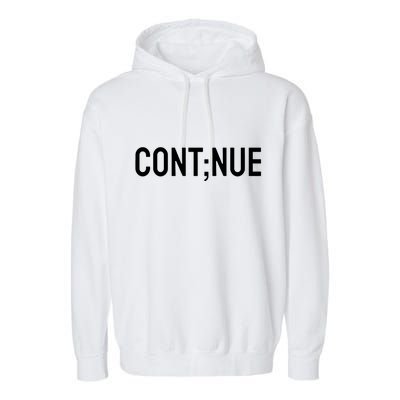 Continue Suicide Prevention Garment-Dyed Fleece Hoodie