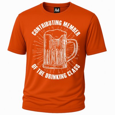 Contributing Member Of The Drinking Class Cooling Performance Crew T-Shirt