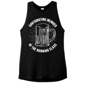 Contributing Member Of The Drinking Class Ladies PosiCharge Tri-Blend Wicking Tank