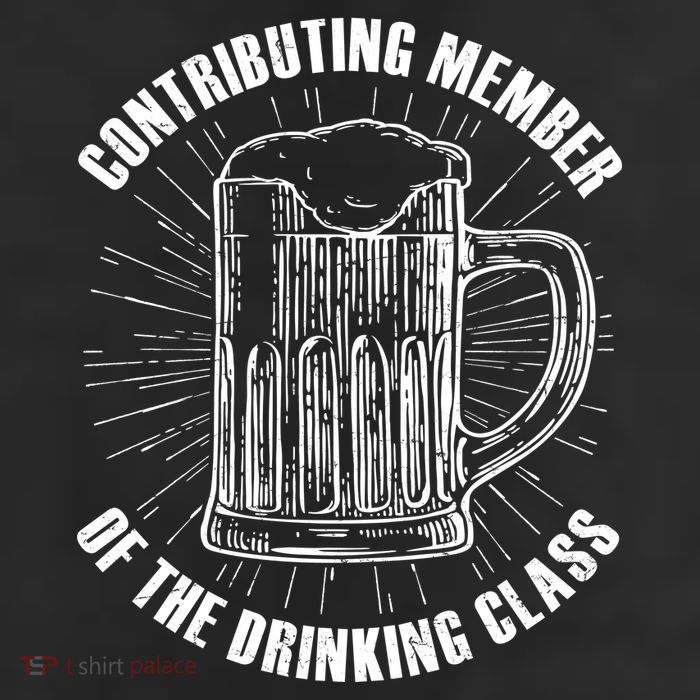 Contributing Member Of The Drinking Class 7 Panel Mesh Trucker Snapback Hat
