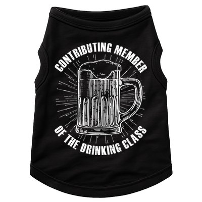 Contributing Member Of The Drinking Class Doggie Tank