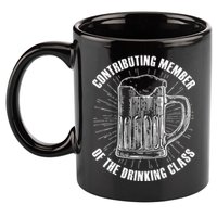 Contributing Member Of The Drinking Class 11oz C Handle Ceramic Mug