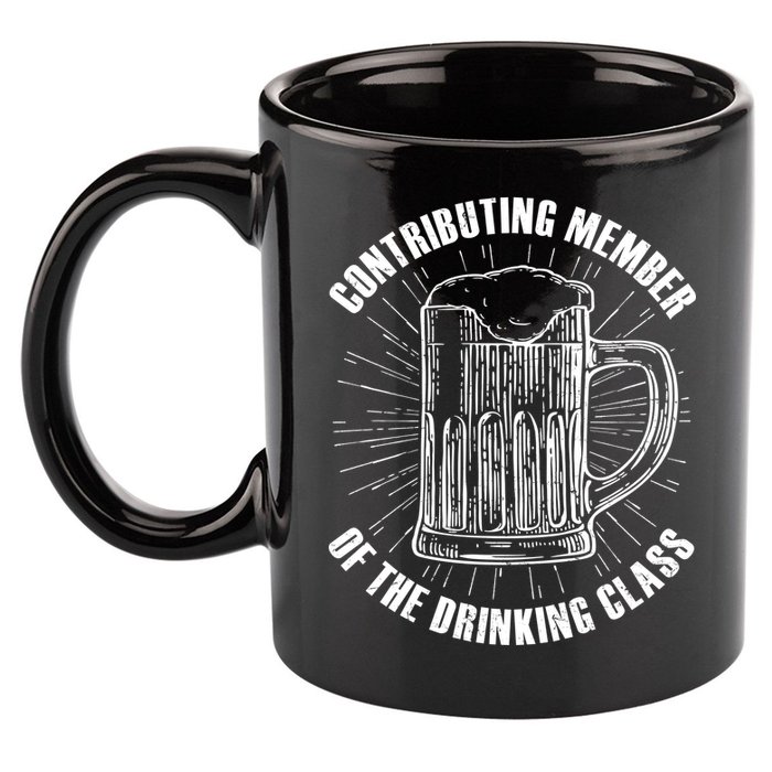 Contributing Member Of The Drinking Class 11oz C Handle Ceramic Mug