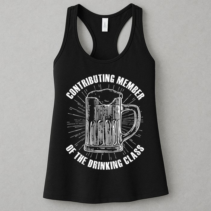 Contributing Member Of The Drinking Class Womens Tank Top