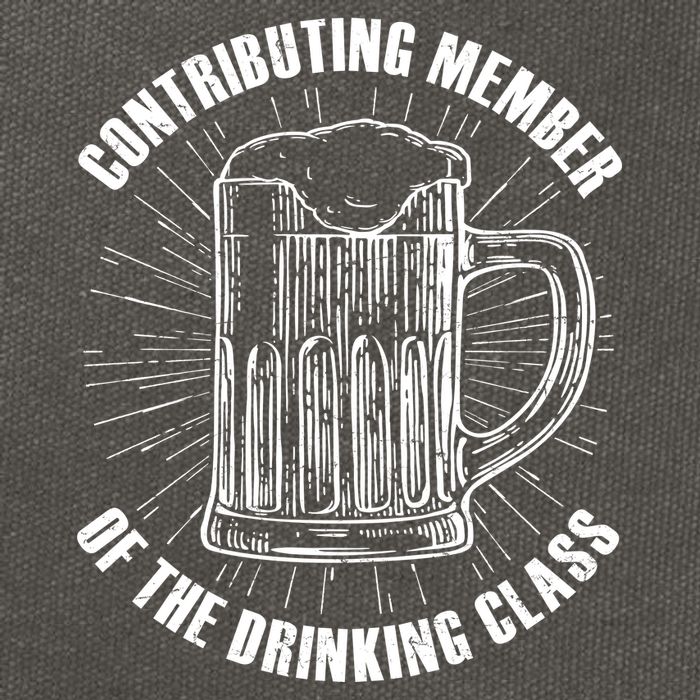 Contributing Member Of The Drinking Class Cotton Canvas Backpack