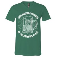 Contributing Member Of The Drinking Class V-Neck T-Shirt