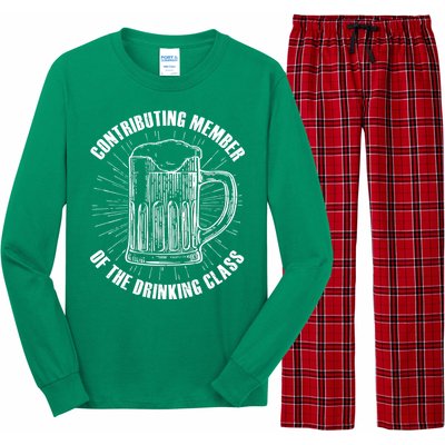 Contributing Member Of The Drinking Class Long Sleeve Pajama Set