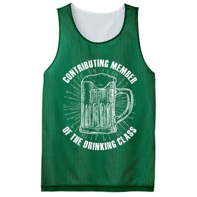 Contributing Member Of The Drinking Class Mesh Reversible Basketball Jersey Tank