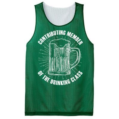 Contributing Member Of The Drinking Class Mesh Reversible Basketball Jersey Tank