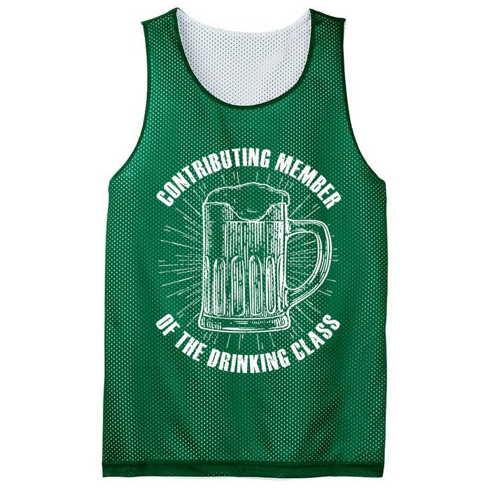 Contributing Member Of The Drinking Class Mesh Reversible Basketball Jersey Tank