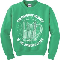 Contributing Member Of The Drinking Class Kids Sweatshirt