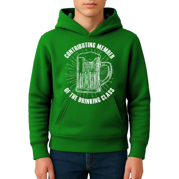 Contributing Member Of The Drinking Class Kids Hoodie