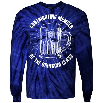 Contributing Member Of The Drinking Class Tie-Dye Long Sleeve Shirt