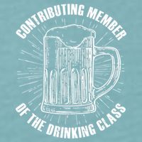 Contributing Member Of The Drinking Class Sueded Cloud Jersey T-Shirt