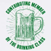 Contributing Member Of The Drinking Class Garment-Dyed Sweatshirt