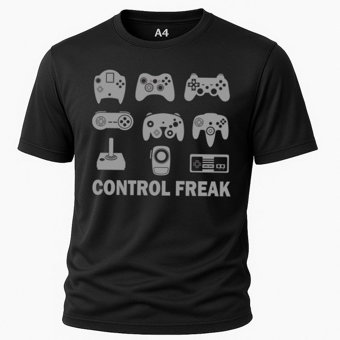 Control Freak Gamer Controllers Cooling Performance Crew T-Shirt
