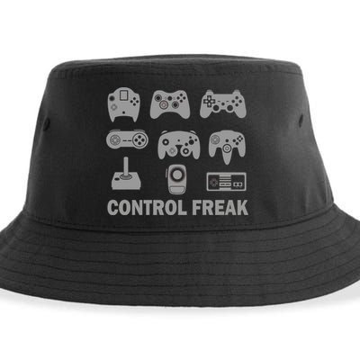 Control Freak Gamer Controllers Sustainable Bucket Hat