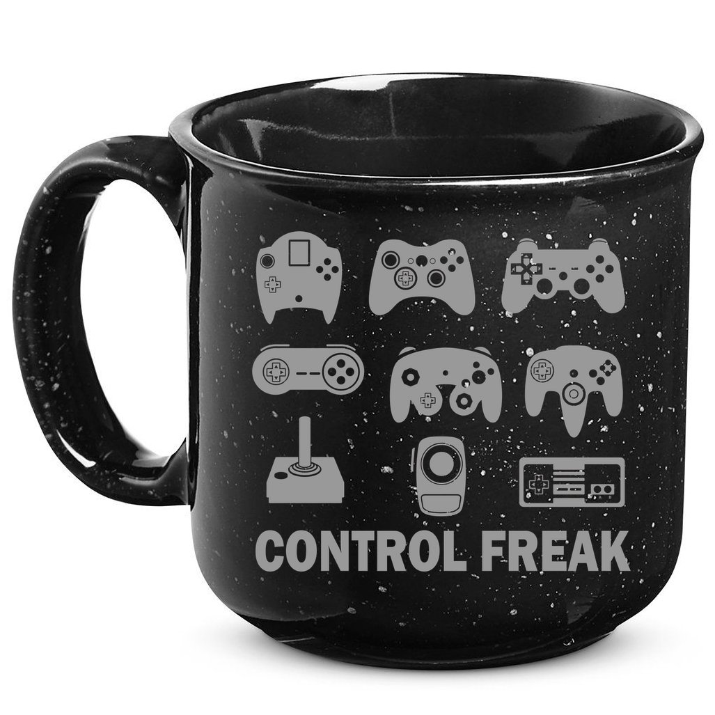 Control Freak Gamer Controllers 15oz Campfire Ceramic Mug