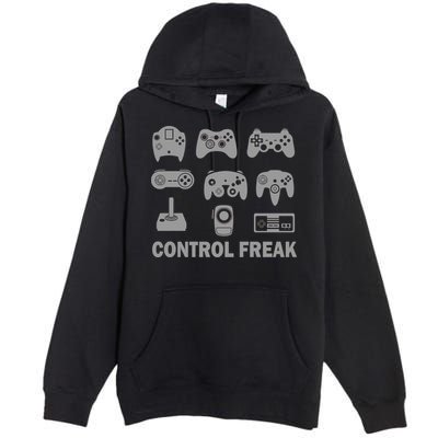 Control Freak Gamer Controllers Premium Pullover Hoodie