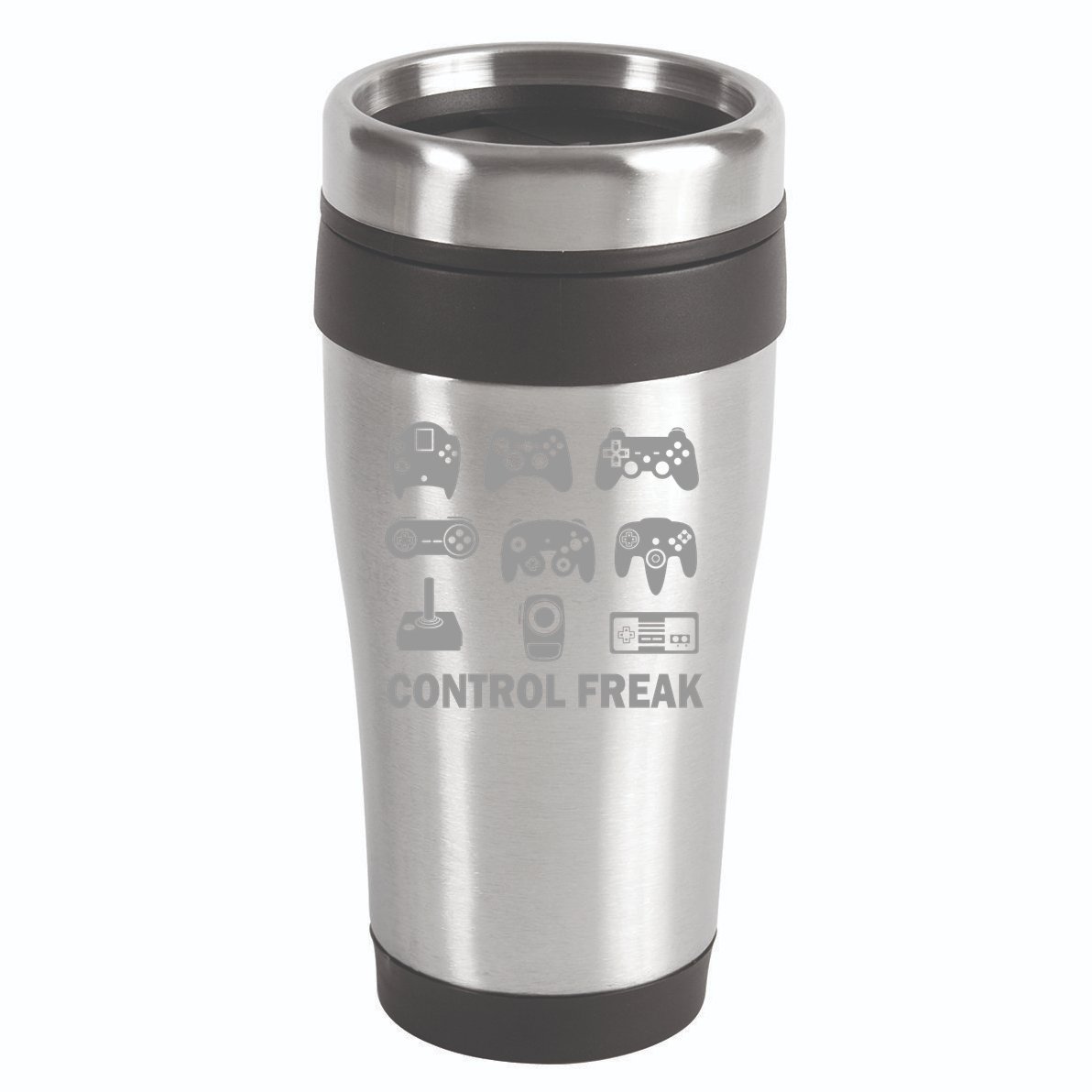 Control Freak Gamer Controllers 16oz Travel Tumbler