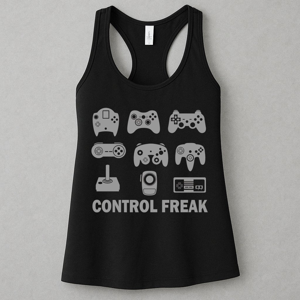 Control Freak Gamer Controllers Womens Tank Top